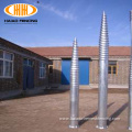 Hot dip galvanized no dig screw ground anchor